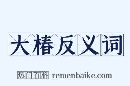 大椿反义词是什么意思的图片